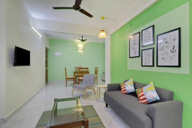 Luxury 2Bhk Apartment Near Calangute Baga Beach With Pool ภายนอก รูปภาพ