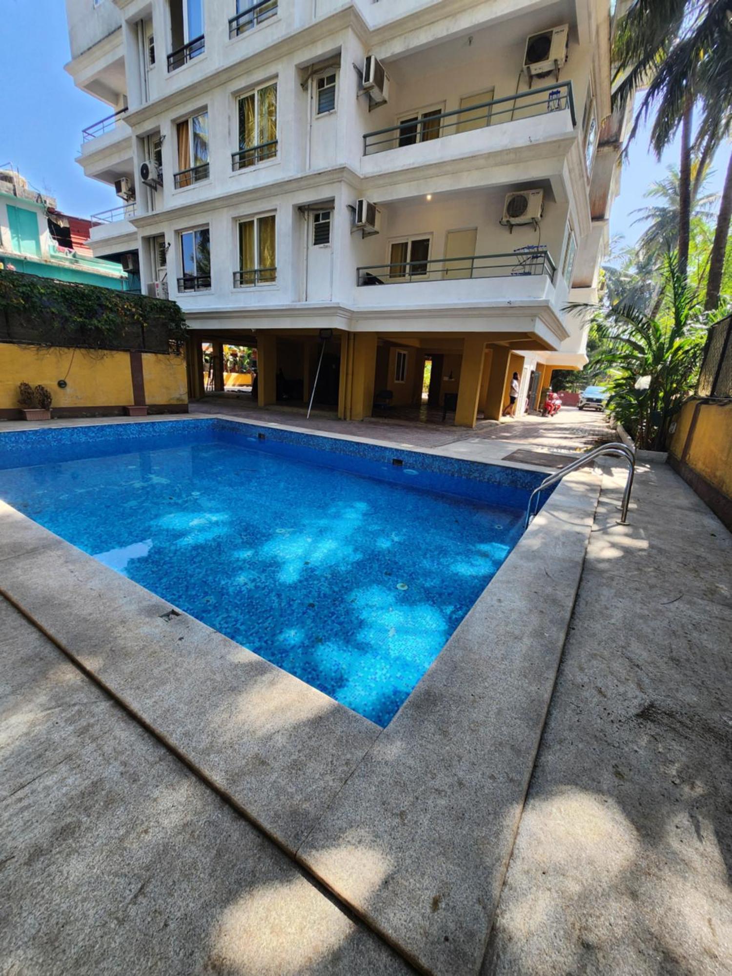 Luxury 2Bhk Apartment Near Calangute Baga Beach With Pool ภายนอก รูปภาพ