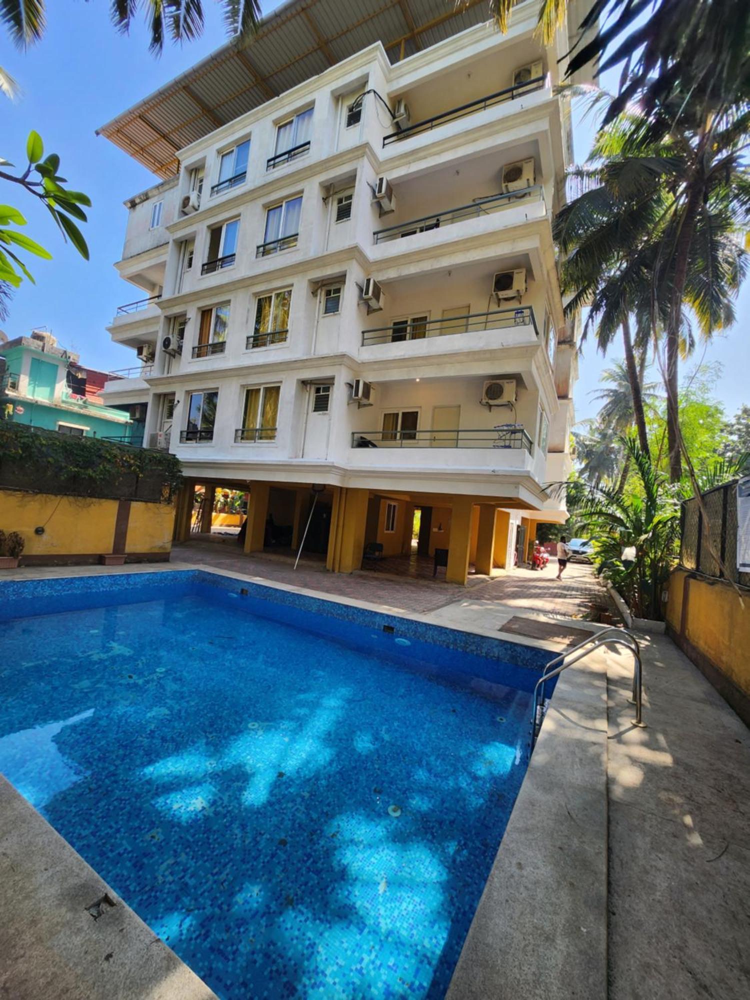 Luxury 2Bhk Apartment Near Calangute Baga Beach With Pool ภายนอก รูปภาพ